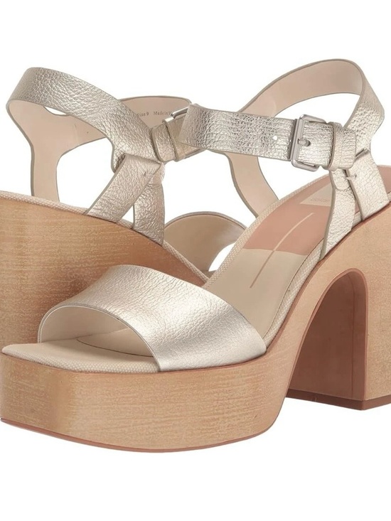 Dolce Vita Shoes - Dolce Vita Champagne Metallic Platform Sandals